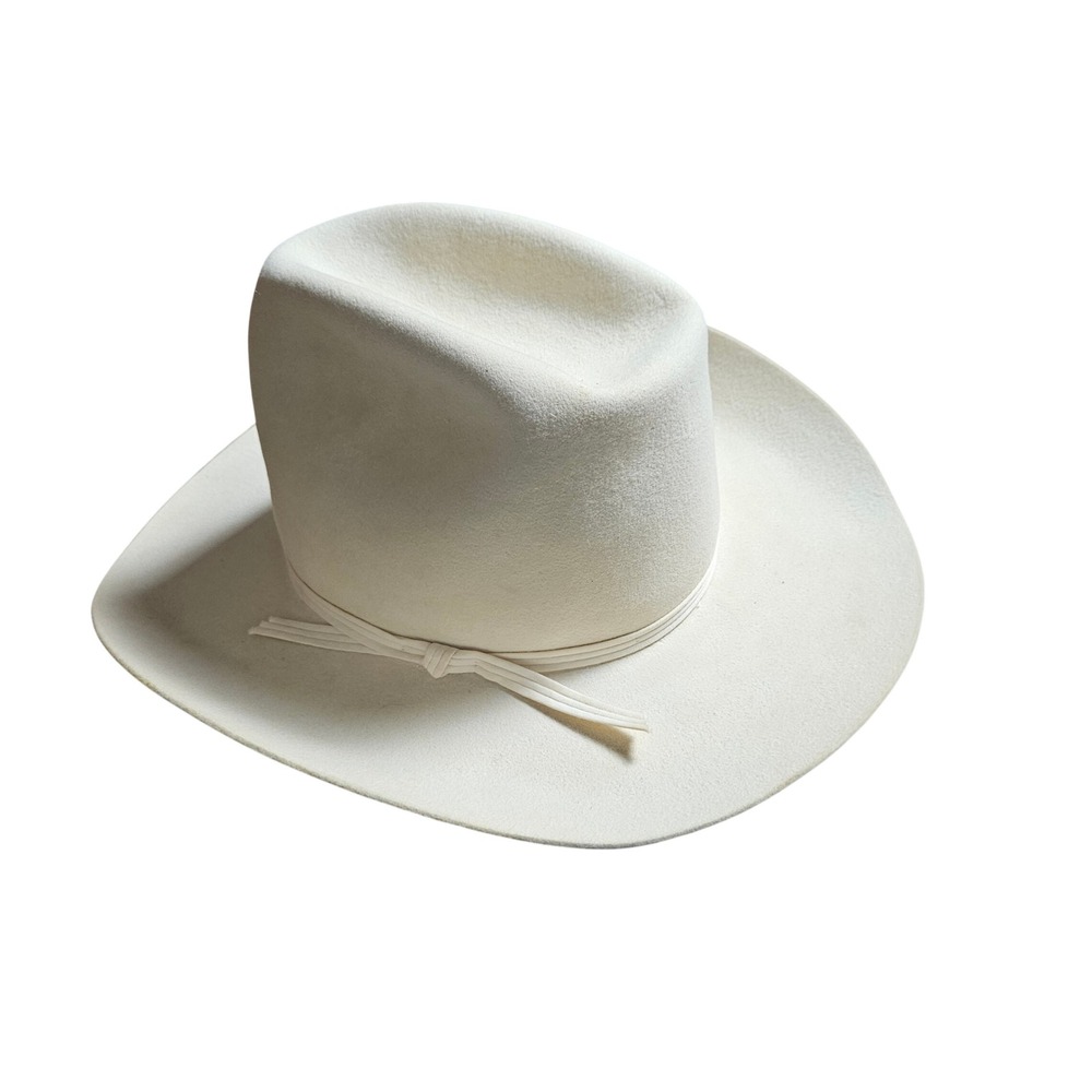 Vintage Gary's Houston Texas Wool Felt Cowboy Hat 6 7/8 Western Rodeo Ranch